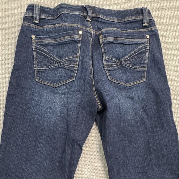 White House Black Market Slim Ankle Jeans Size 2R Blue Denim Feel Beautiful Dark - Picture 4 of 16